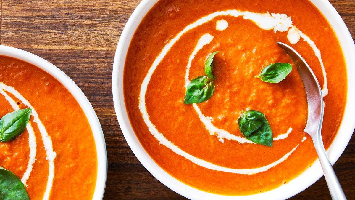 Homemade Tomato Soup with Fresh Tomatoes