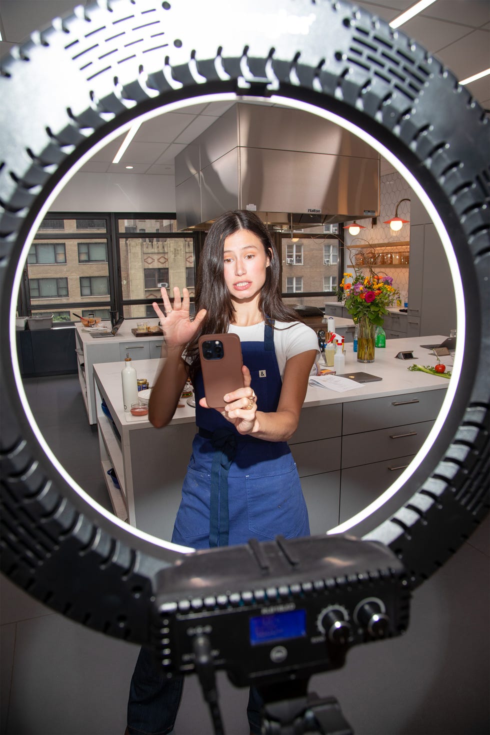 a person taking a selfie