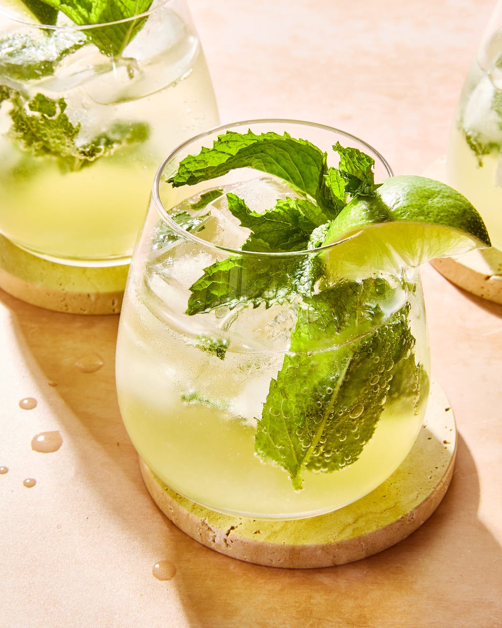 featuring floral, fruity st germain, fresh lime, mint, and prosecco bubbles, this is the perfect crisp alternative to heavier drinks