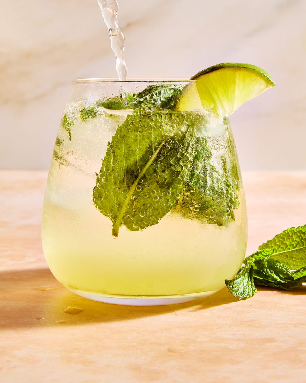 featuring floral, fruity st germain, fresh lime, mint, and prosecco bubbles, this is the perfect crisp alternative to heavier drinks