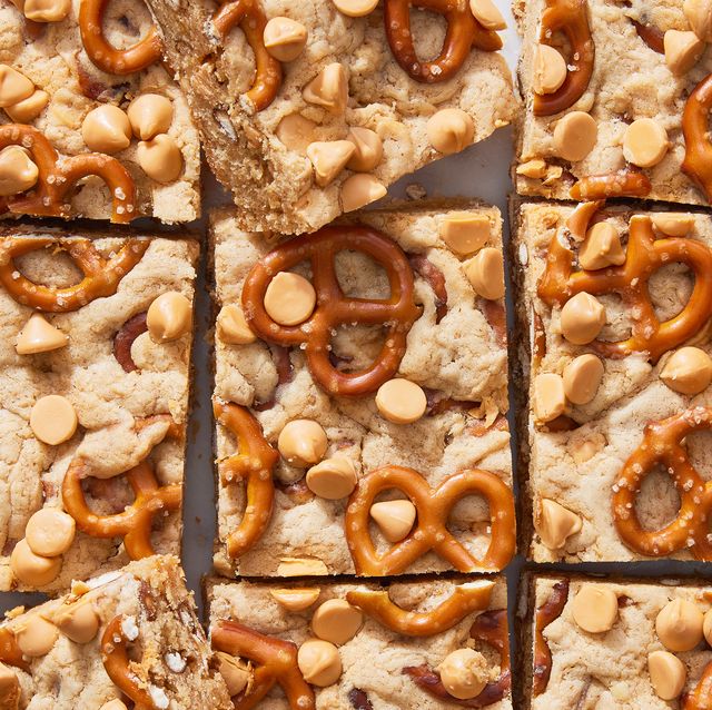 Peanut Butter Bars {soft and chewy} - Celebrating Sweets