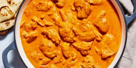butter chicken in a pot