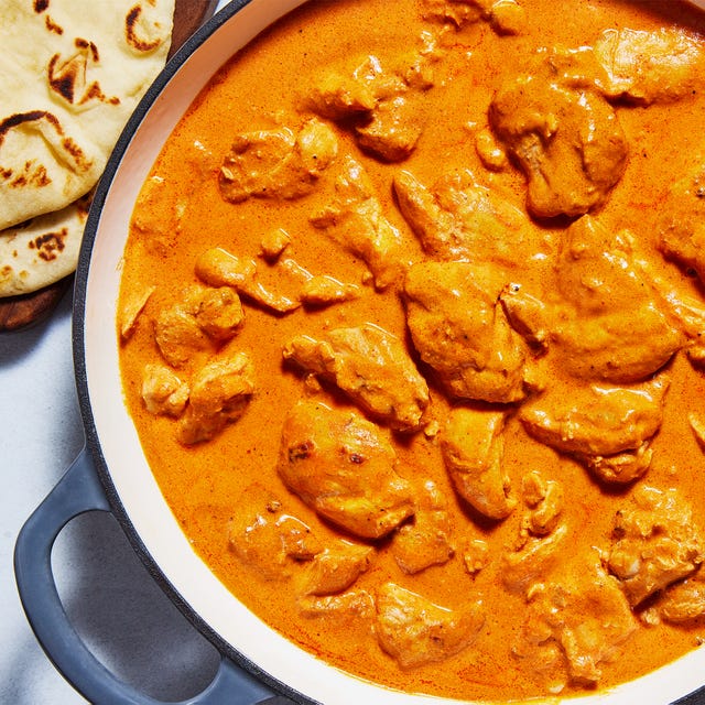 butter chicken in a pot
