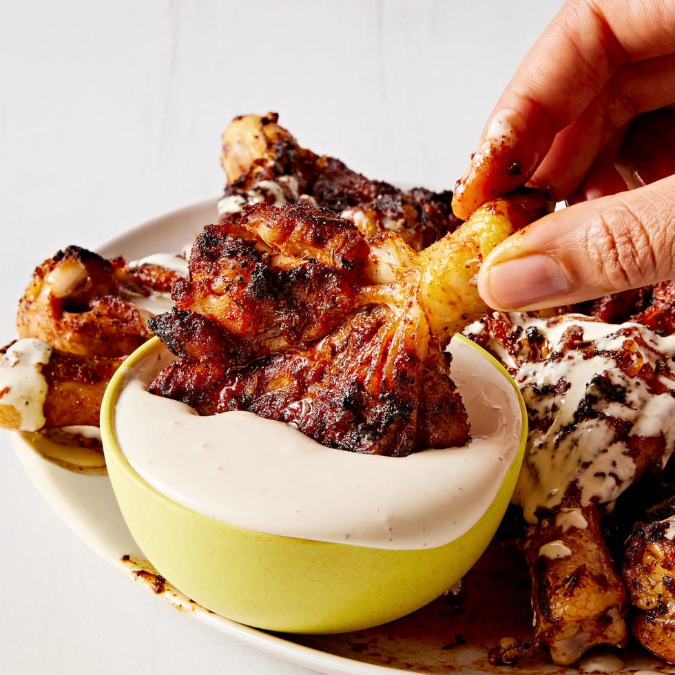 Smoked Chicken Wings with Harissa and Brown Sugar Recipe