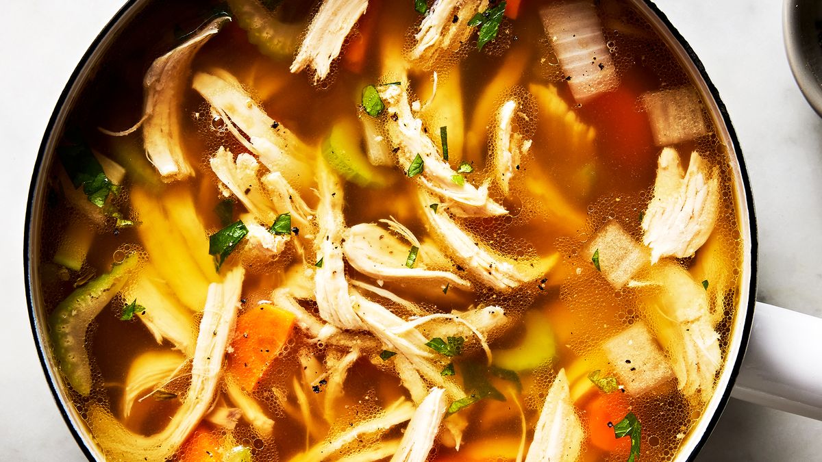 preview for Our Homemade Chicken Soup Uses A Shortcut For Maximum Flavor With Minimum Effort