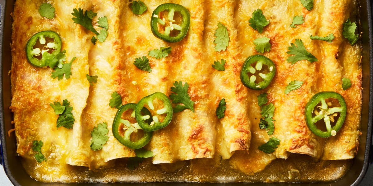 preview for Green Chili White Bean Enchiladas Are Will Spice Up Your Weeknight