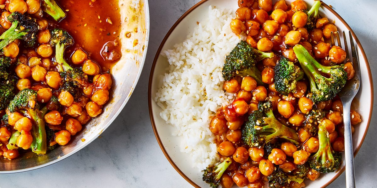 preview for These Sticky Sesame Chickpeas & Broccoli Will Make You Glad It's Meatless Monday