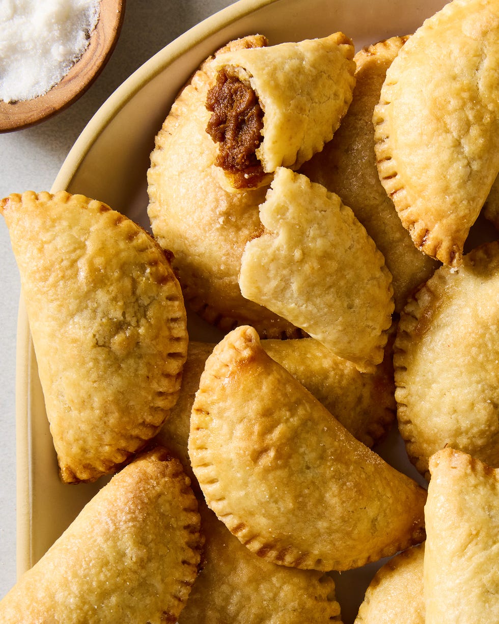 pumpkin empanadas on a platter