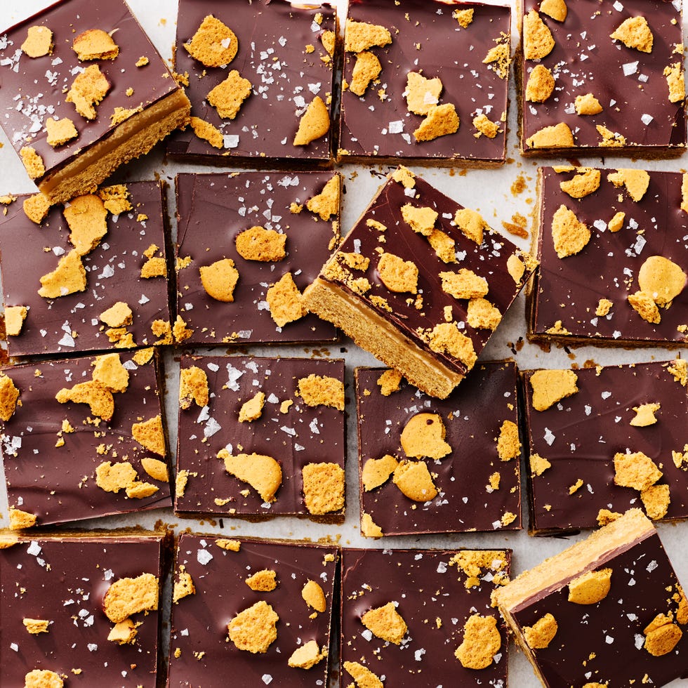 gingerbread millionaire shortbread bars