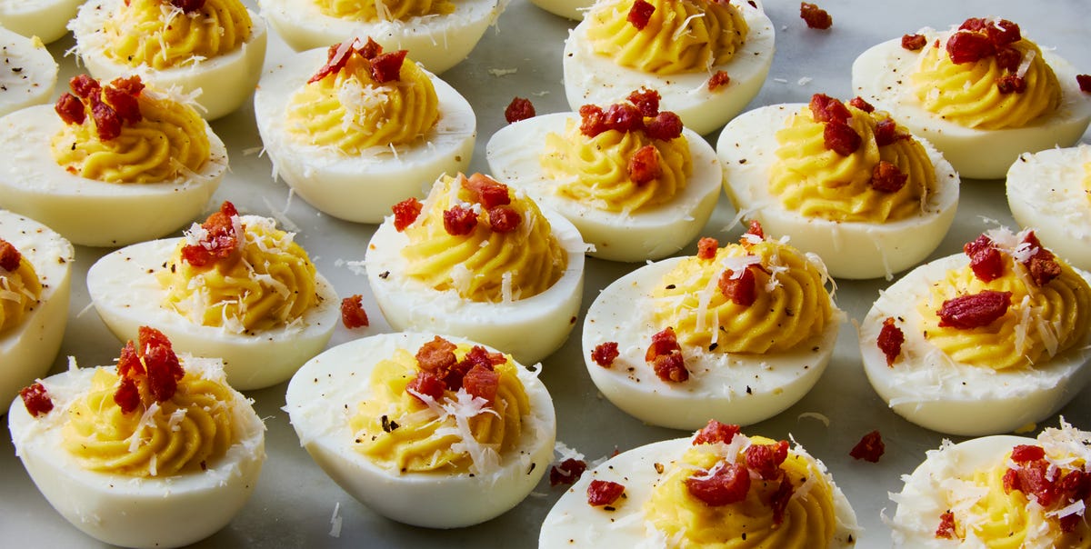 preview for Carbonara Deviled Eggs Are A Classy Twist On Our Favorite App