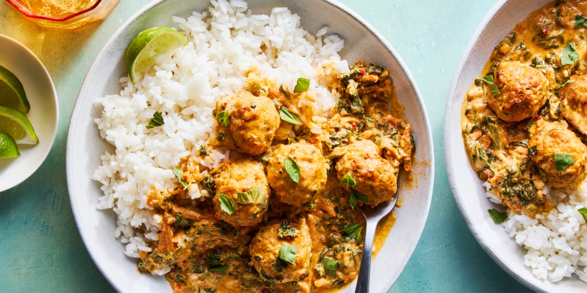 preview for Coconut Curry Chicken Meatballs Have The One Pantry Item You Should Be Using