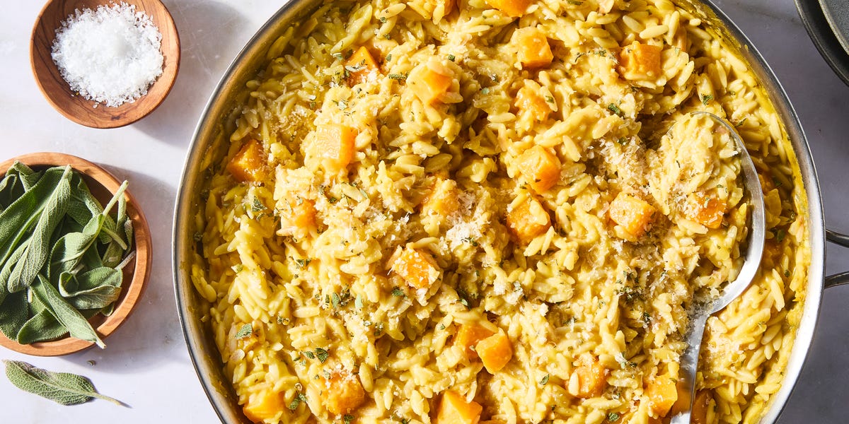 preview for Creamy Butternut Squash Orzo Is The One-Pot Pasta Of Our Dreams