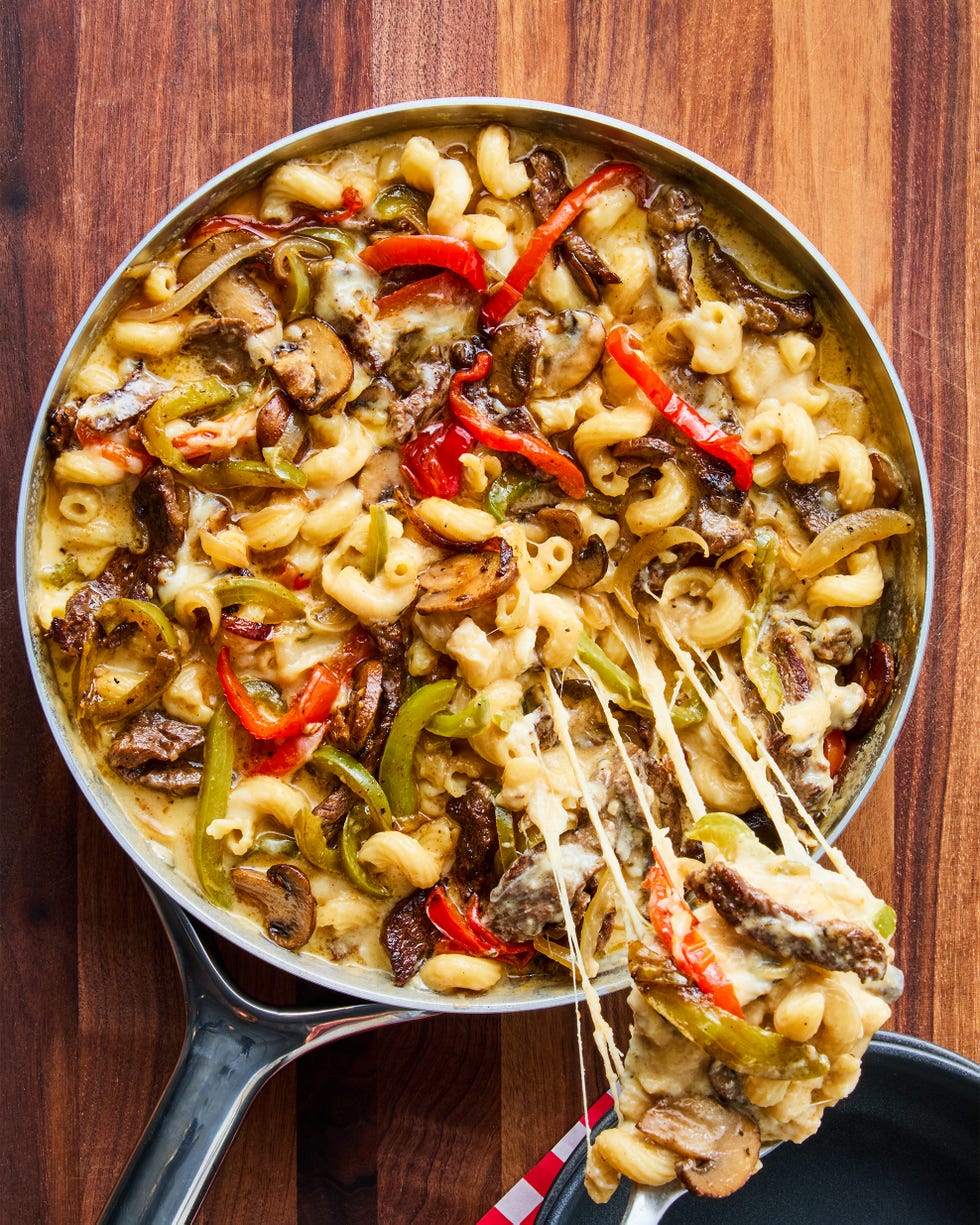 philly cheesesteak pasta