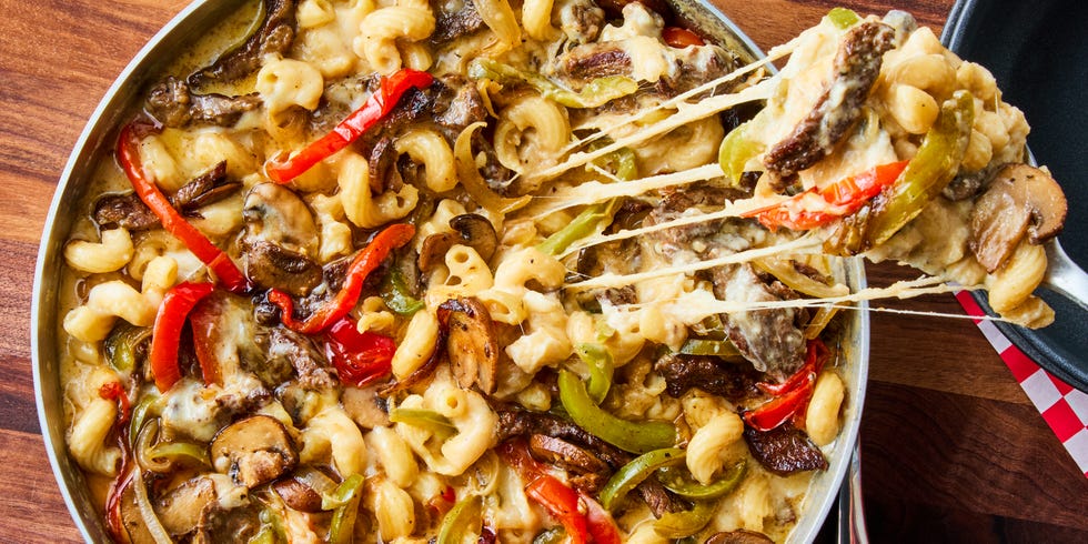 philly cheesesteak pasta