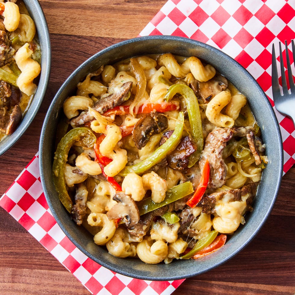 philly cheesesteak pasta