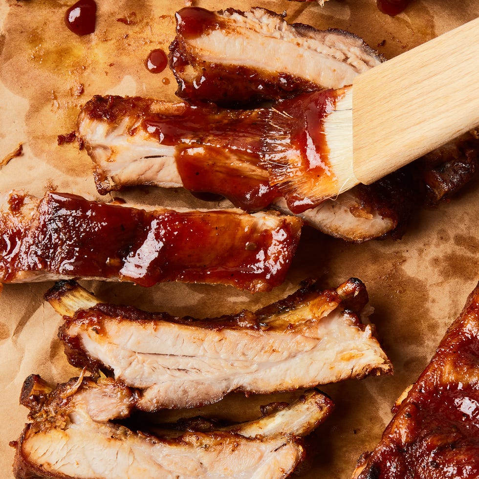 cajun spice rubbed baby back ribs, slow cooked in barbecue sauce until fork tender