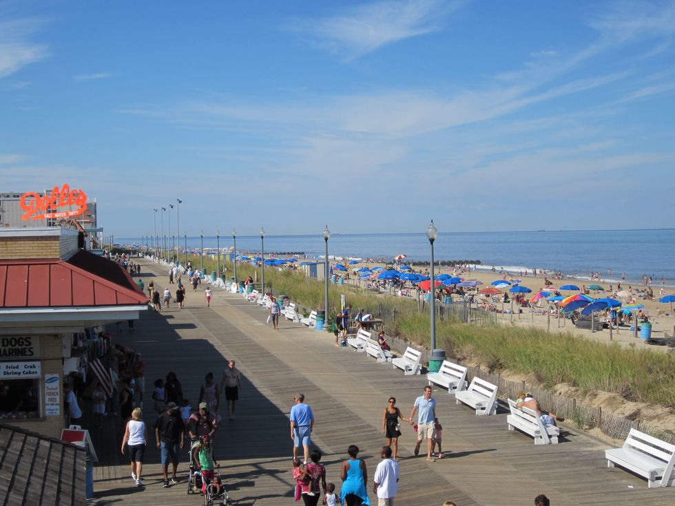 Boardwalk, Beach, Walkway, Sky, Coast, Sea, Pier, Shore, Tourism, Ocean, 