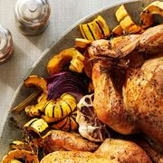 roasted chicken and winter squash