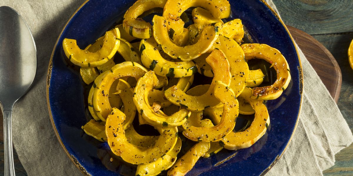 homemade roasted delicata squash with salt and pepper