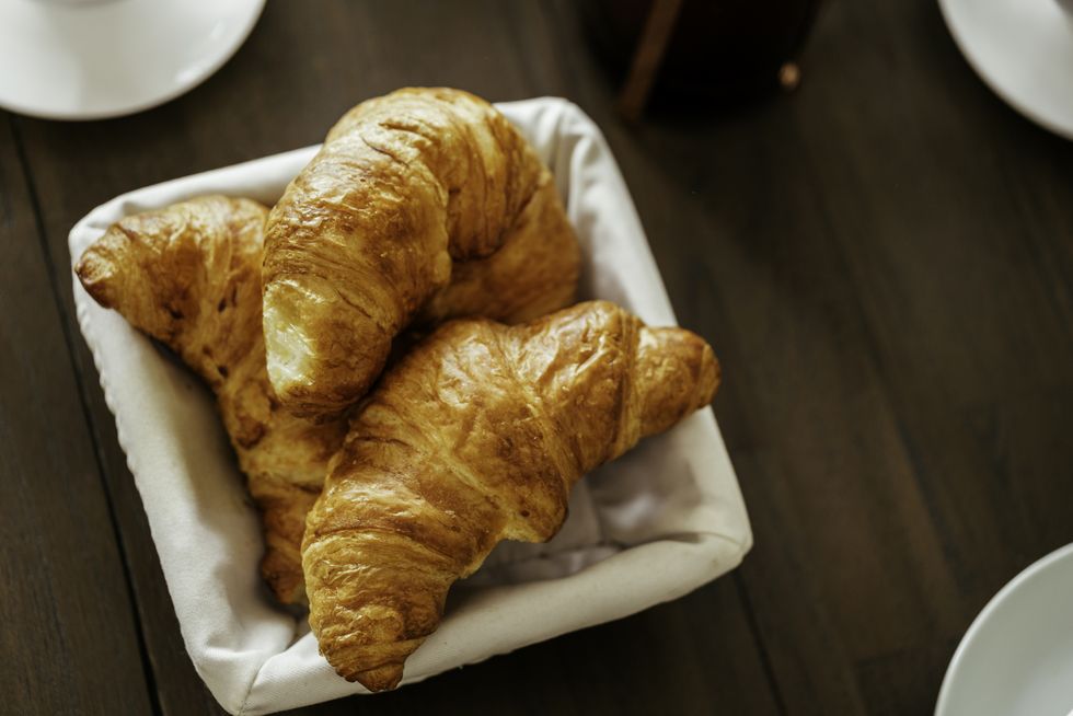 delicious croissants for breakfast