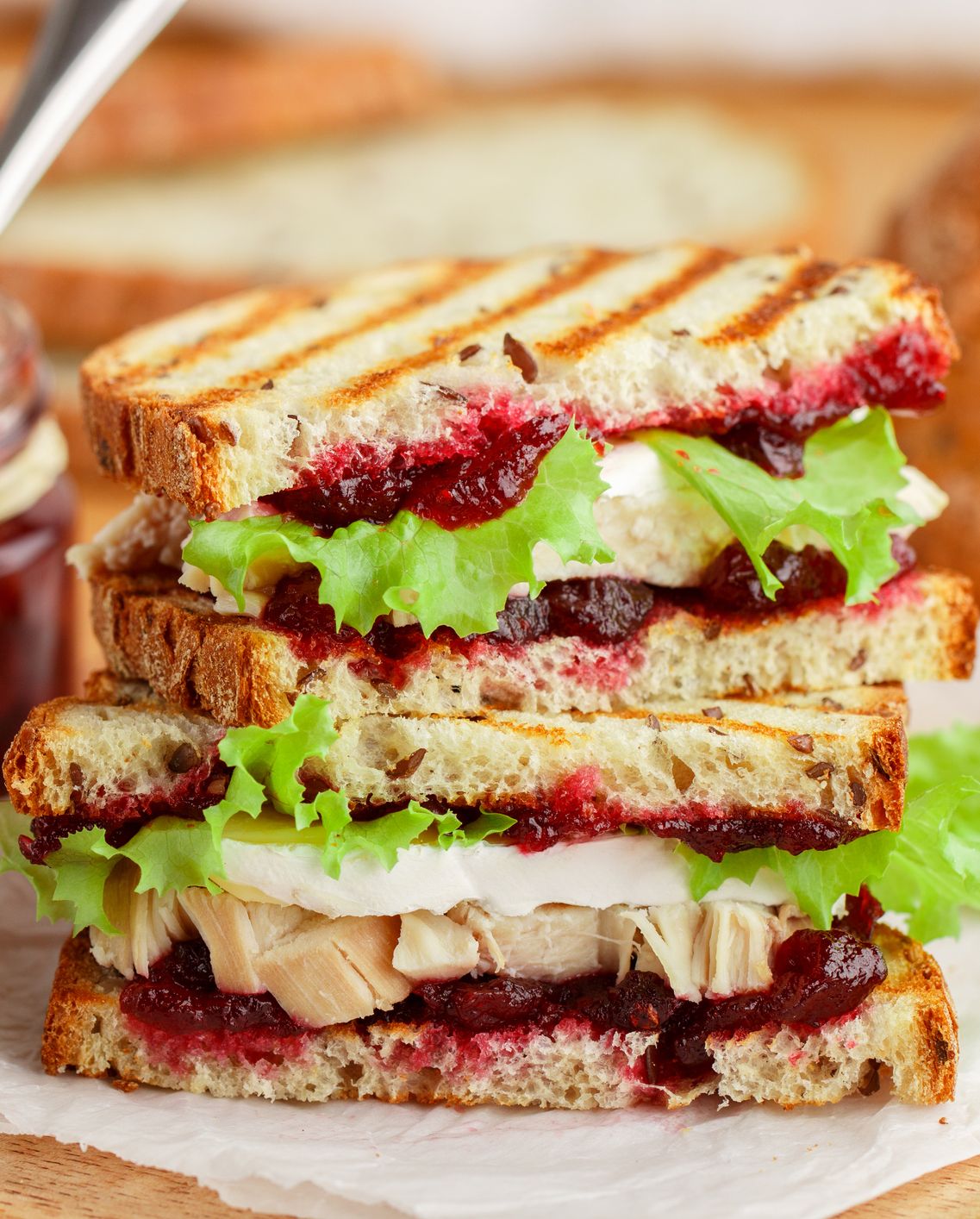 pilgrim turkey cranberry and lettuce sandwich