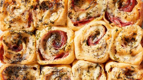 preview for Ham & Cheese Roll-Ups = The Most Genius Way to Use Crescent Rolls