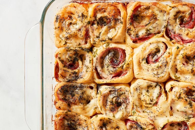 ham  cheese pinwheels