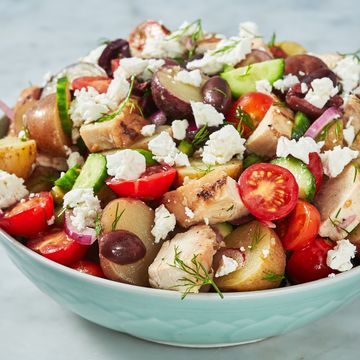 Dish, Food, Cuisine, Greek salad, Garden salad, Salad, Panzanella, Ingredient, Israeli salad, Fattoush, 