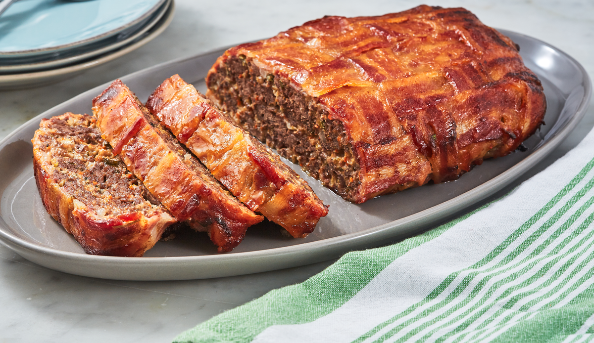 Video player poster image preview for Bacon Weave Meatloaf