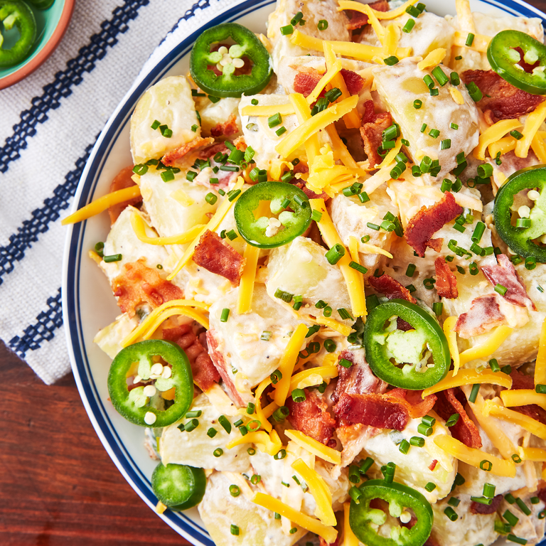 Heath Riles BBQ on Instagram: Loaded Jalapeño Popper Potato Salad. A  delicious, must-have side for Thanksgiving! The full recipe is now live on  our  channel and at heathrilesbbq.com. Link is in