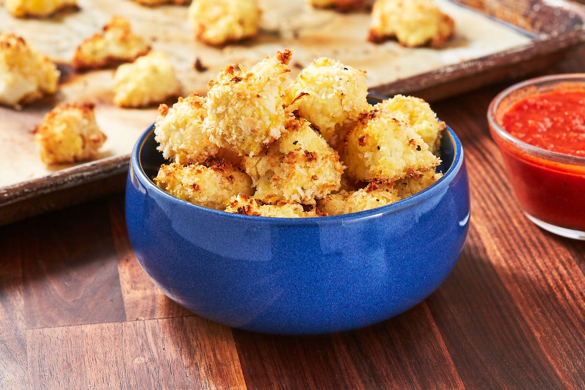 preview for Your Next Party Needs a Low-Calorie App Like These Parmesan Cauliflower Bites.