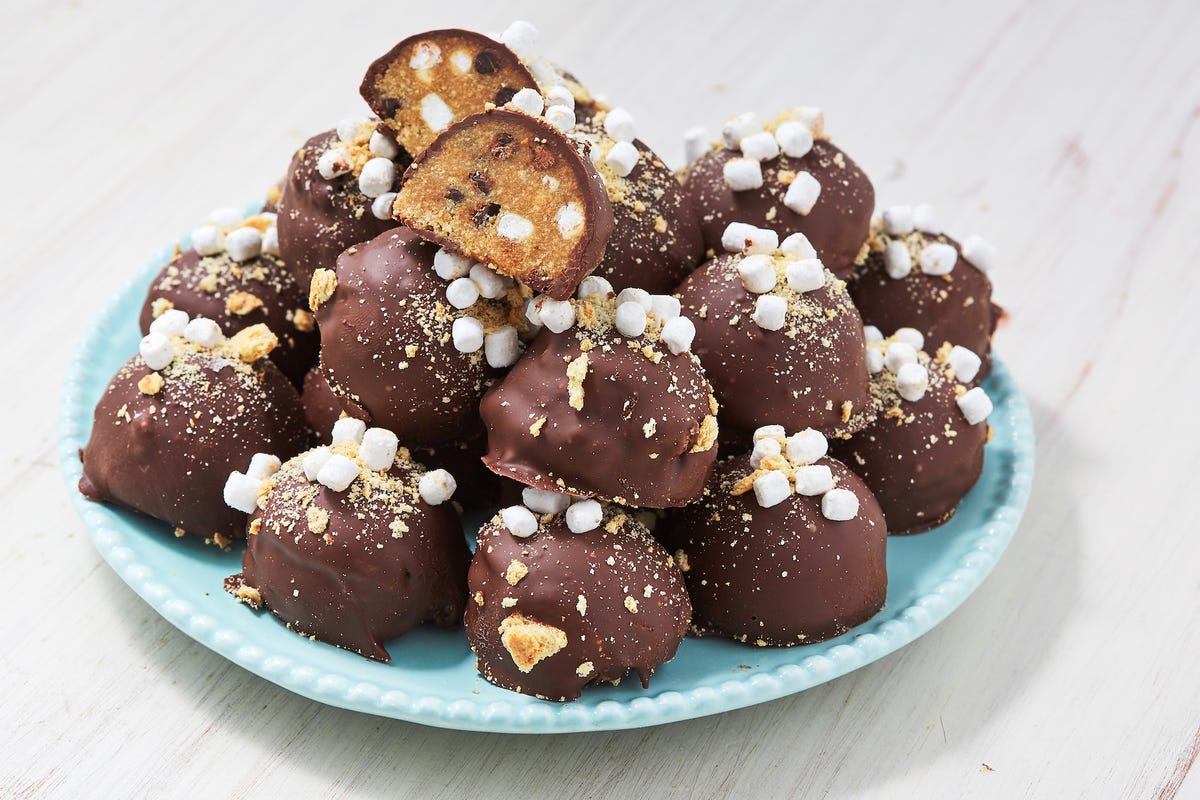 preview for S'mores Cookie Dough Truffles Are Little Balls Of Happiness