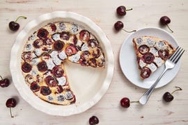 cherry clafoutis delishcom