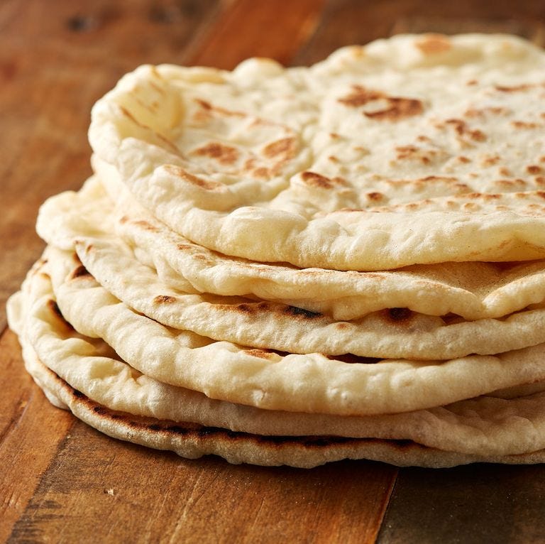 homemade pita bread
