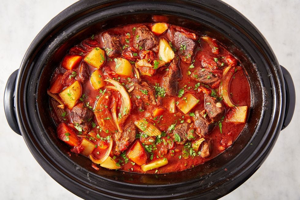 slow cooker red wine beef stew