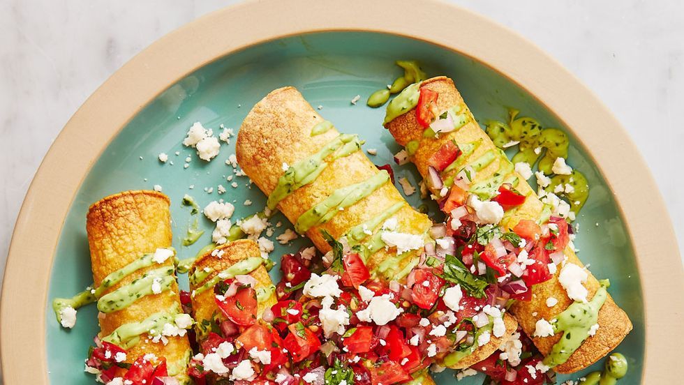 preview for These Spicy Chicken Taquitos Are Made Perfectly Crispy In The Oven