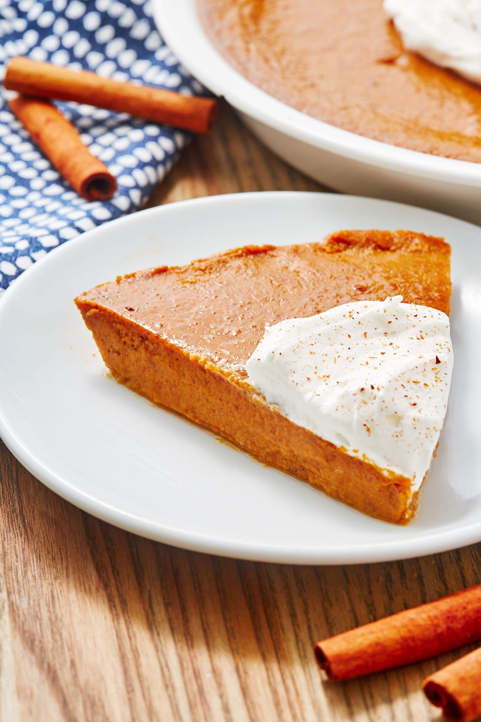crustless pumpkin pie   delishcom