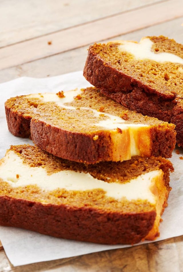 cheesecake stuffed pumpkin bread