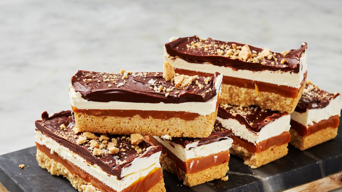 preview for These S'Mores Millionaire Bars Have 4 Layers Of Goodness