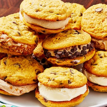 Pumpkin Chocolate Chip Ice Cream Sandwich - Delish.com Pumpkin Chocolate Chip Ice Cream Sandwich - Delish.com