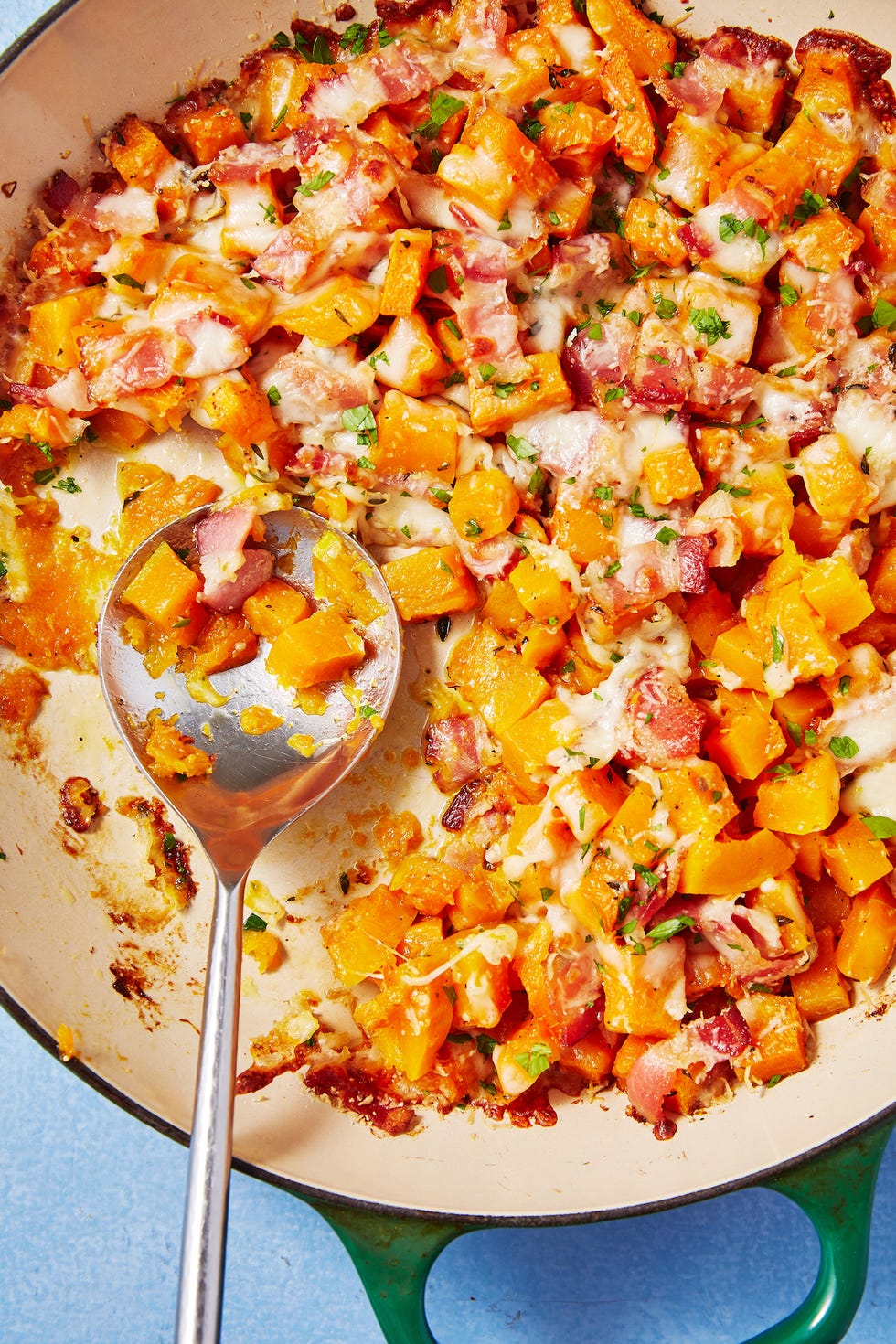 cheesy bacon butternut squash