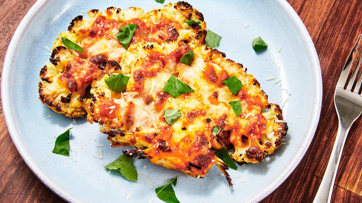 Video player poster image preview for Cauliflower Parmesan Is Vegetarian Comfort Food At Its Finest
