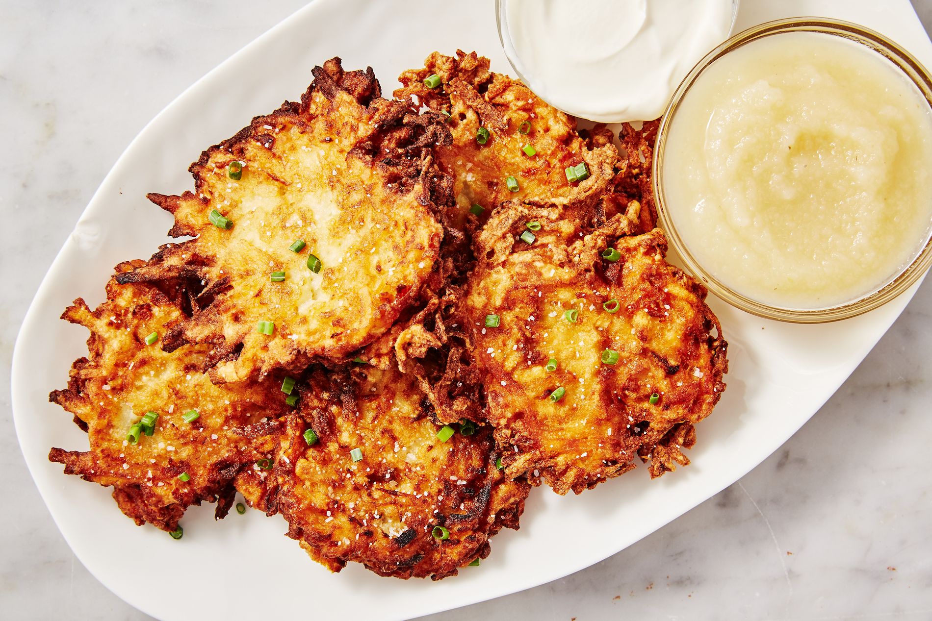 Classic Latke Recipe How To Make The Best Potato Pancakes Delish Com