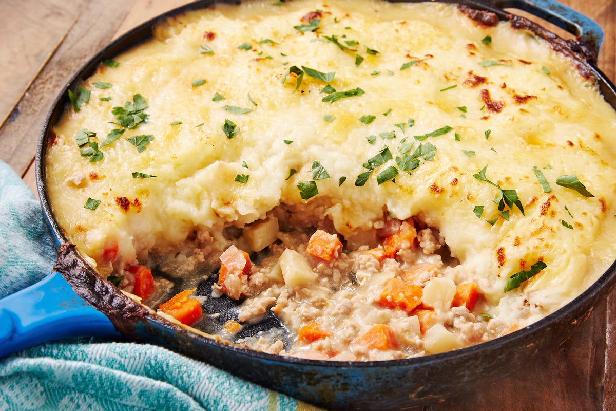 Best Turkey Shepherd's Pie Recipe - How to Make Turkey Pot Pie