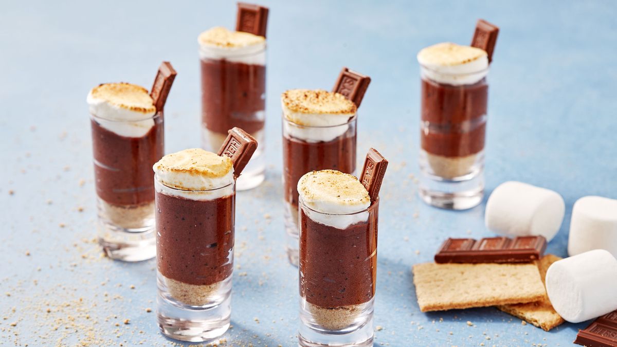 preview for S'mores Pudding Shots Are Perfect For Your Next Campfire