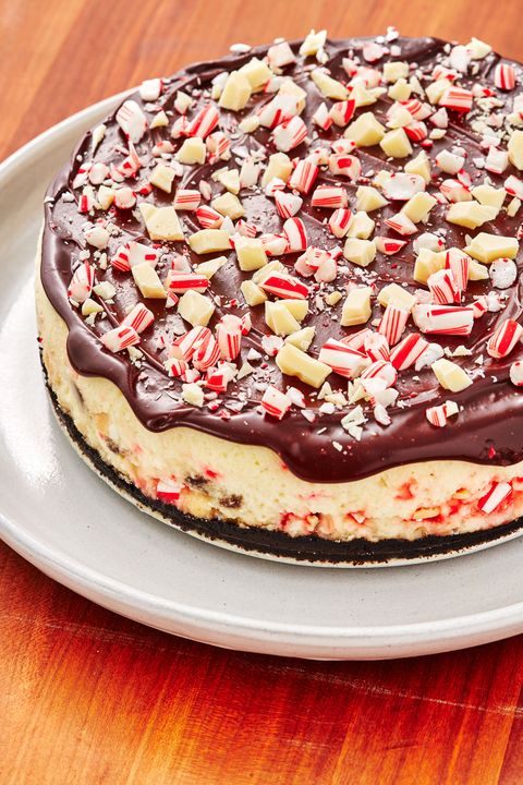 chocolate peppermint cheesecake   delishcom