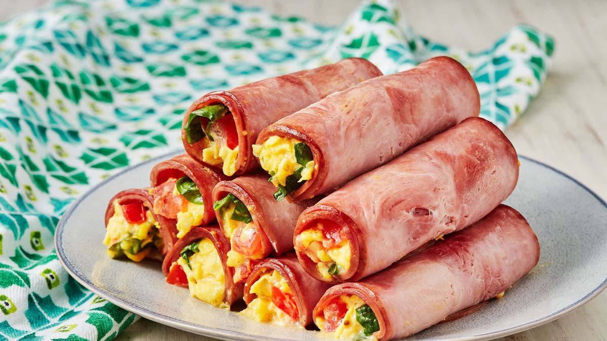 preview for Ham, Egg & Cheese Roll-Ups are the Low-Carb Breakfast Sandwich You've Always Wanted.