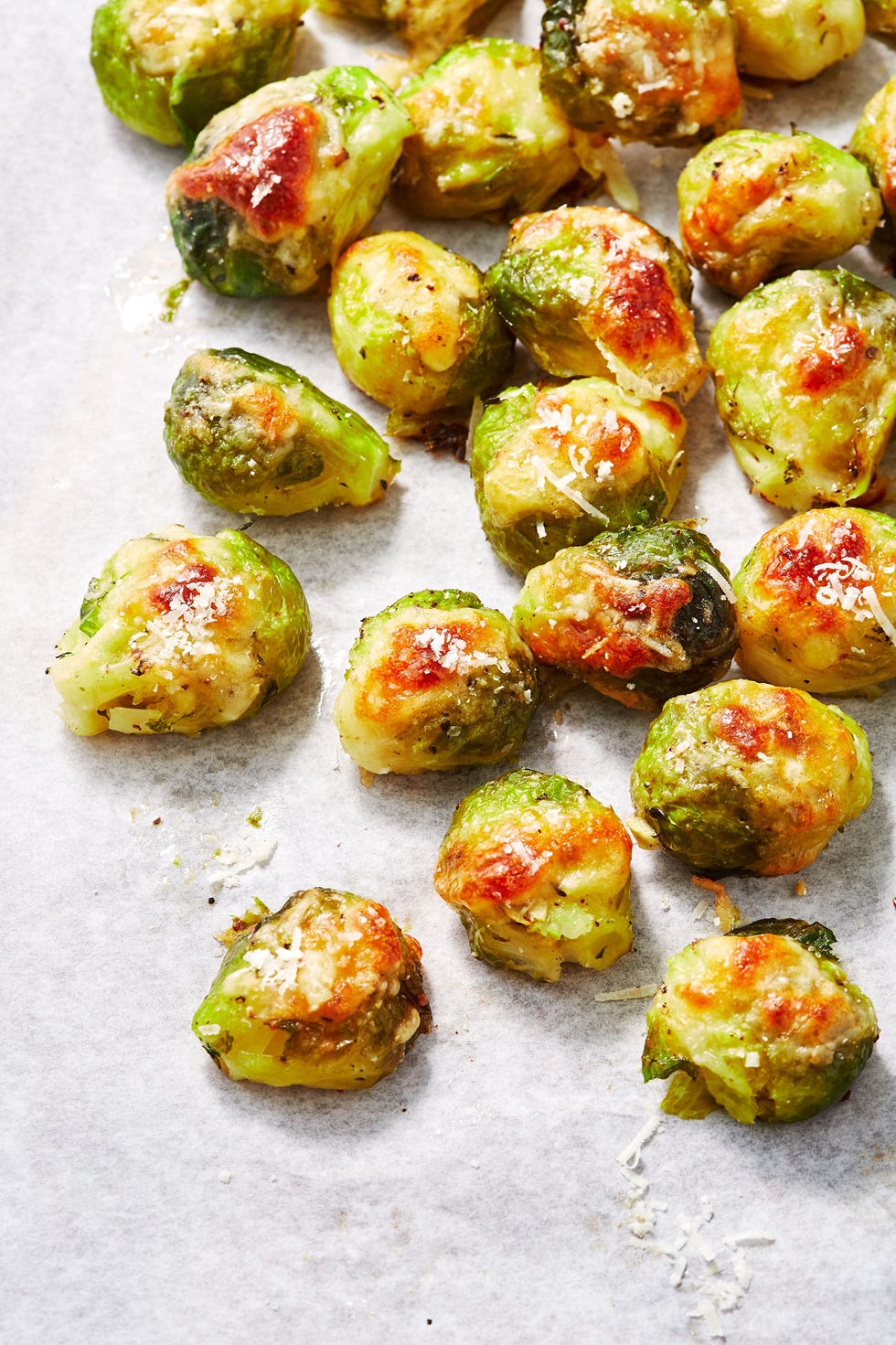 smashed brussels sprouts