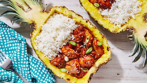 preview for Chicken Teriyaki Pineapple Bowls Are Almost Too Pretty To Eat