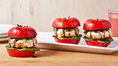 preview for Feel Amazing With These No-Bun Bruschetta Burgers